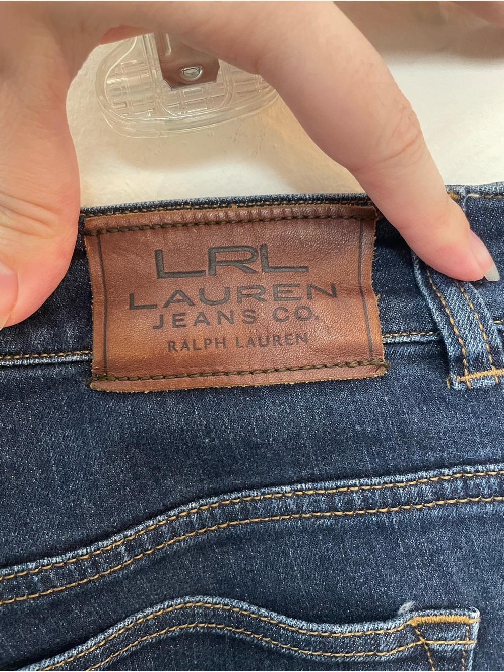 Lauren Ralph Lauren LRL Straight-Leg Jeans in Dark Indigo | size 12 - Picture 4 of 10